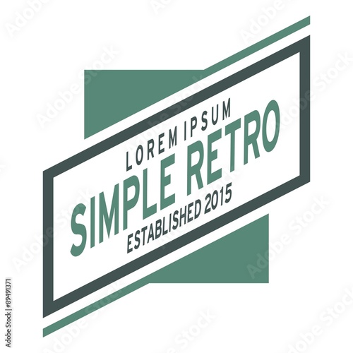 Simple Retro Logo Template © namilurihas