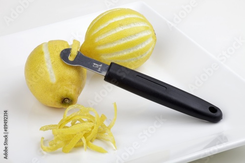 Lemons and a lemon zester