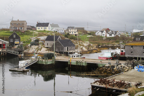 Obraz na płótnie Small fishing village of Peggys Cove.Nova Scotia,Canada w salonie