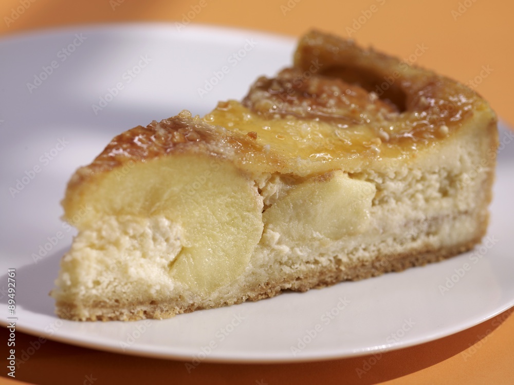 A slice of Swabian apple cake A slice of Swabian apple cake