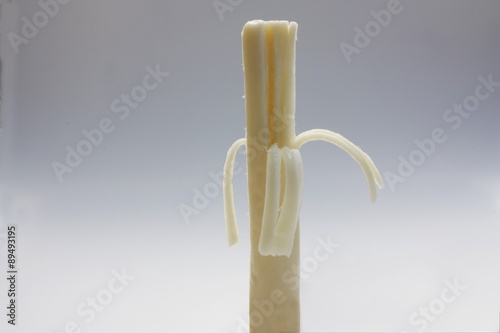 Partially Peeled String Cheese