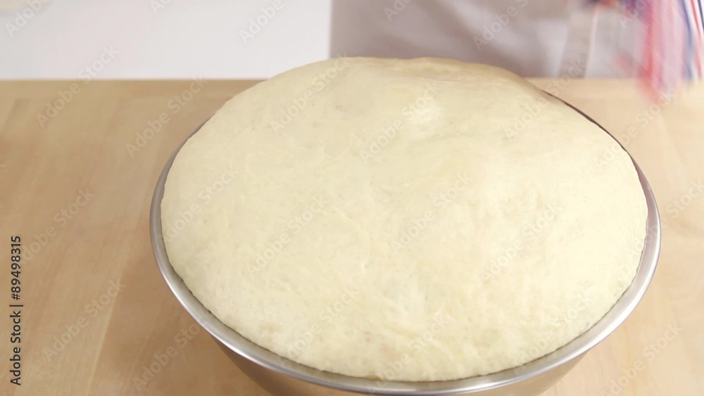 Pre-risen yeast dough Pre-risen yeast dough