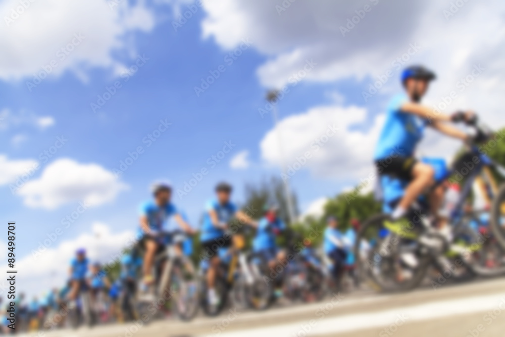 Fototapeta premium Motion blurred biker