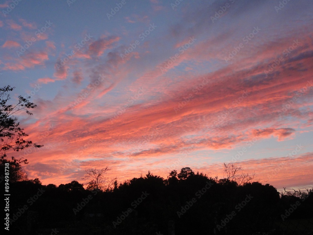 Obraz premium Orange Clouds