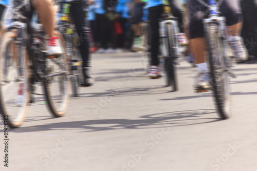 Motion blurred biker © Naypong Studio
