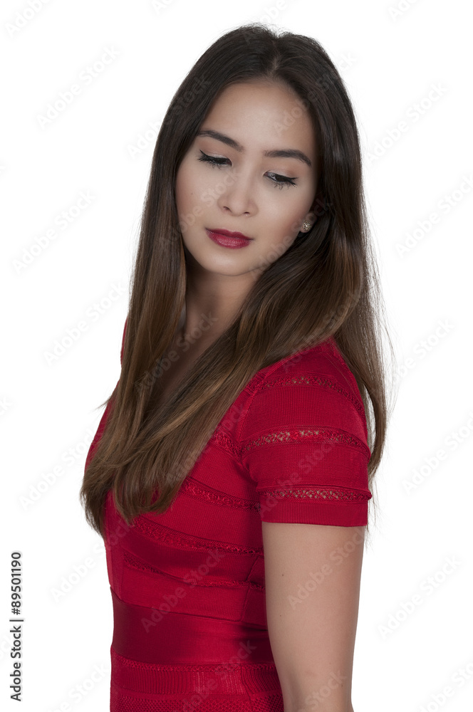 Beautiful Woman in red dress Beautiful Woman in red dress