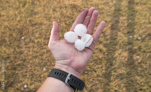 Hail Stones in Hand