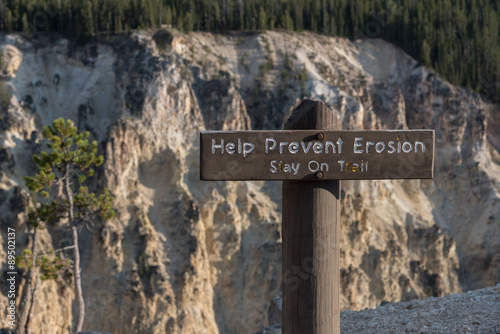 Help Prevent Erosion Sign