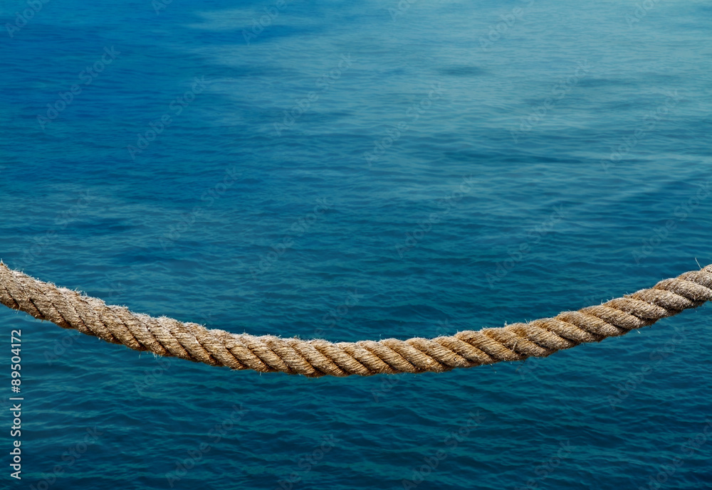 rope and sea