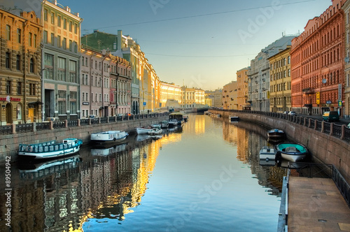 Moyka river in St.Petersburg photo