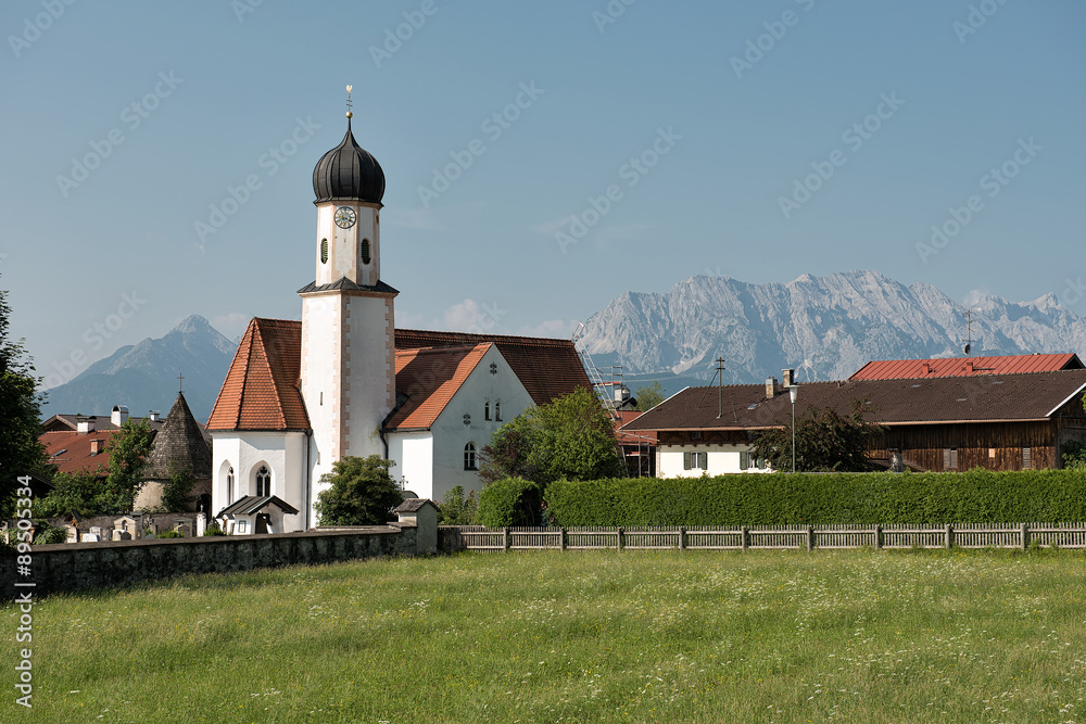 Kirche der Gemeinde Krün | Oberbayern Kirche der Gemeinde Krün | Oberbayern