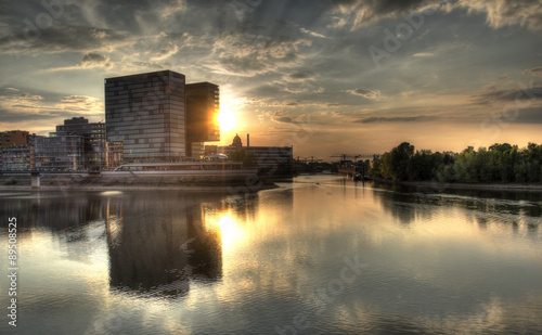 Vászonkép Düsseldorf Medienhafen