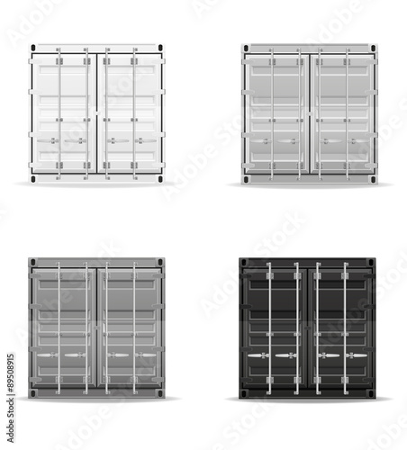 cargo container vector illustration