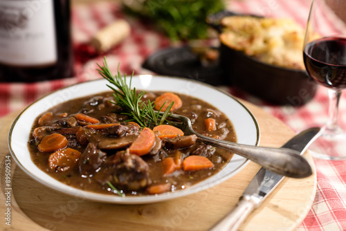 Foto french beef bourguignon