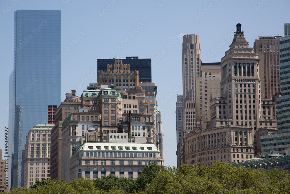 Naklejka premium PAESAGGIO DI NEW YORK