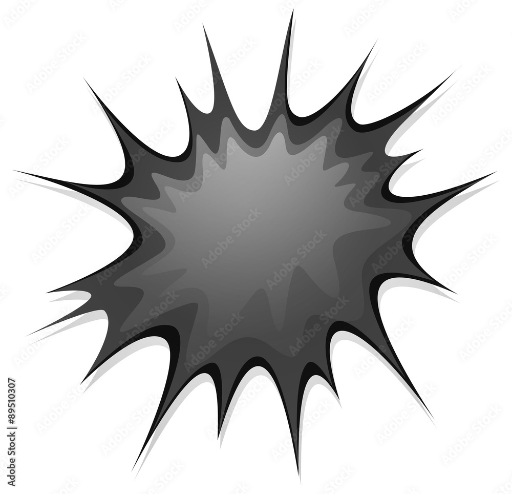 Boom sign on white background Boom sign on white background