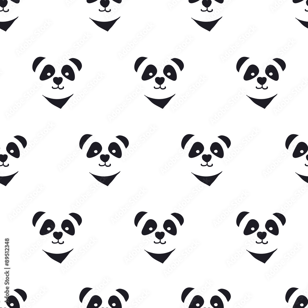seamless cute panda pattern seamless cute panda pattern