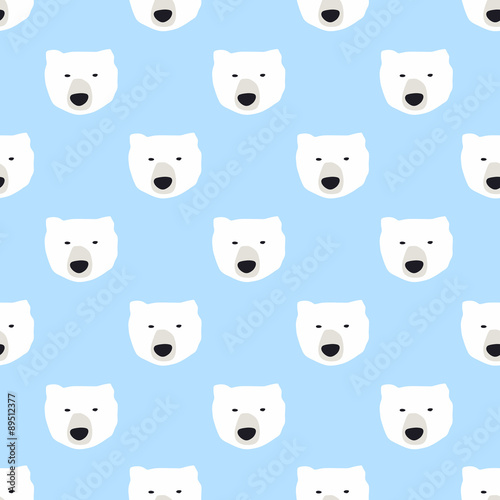 seamless polar bear pattern
