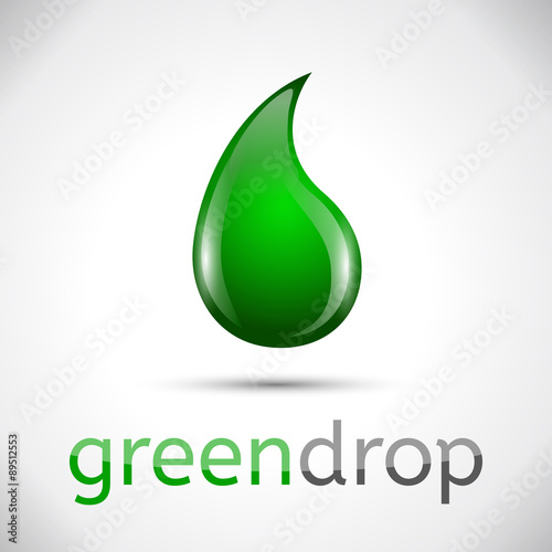 Green Vector Drop