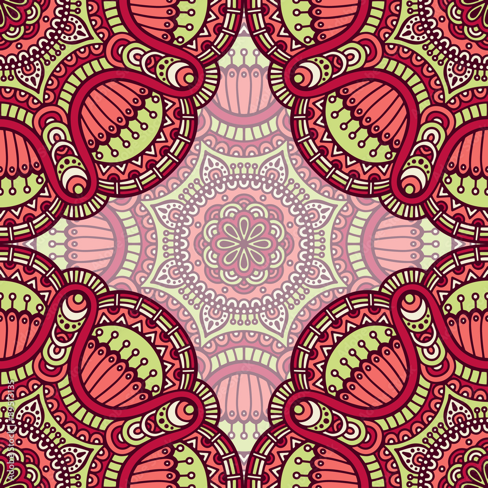 Ethnic floral seamless pattern Ethnic floral seamless pattern