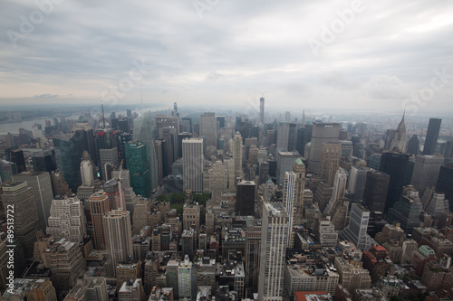 paesaggi dall alto della citt   di new york con grattacieli