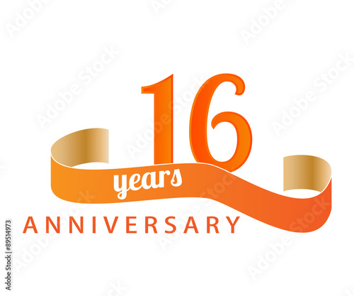 16 year anniversary logo