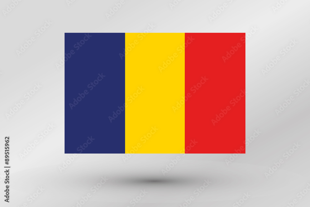 Fototapeta premium Flag Illustration of the country of Romania