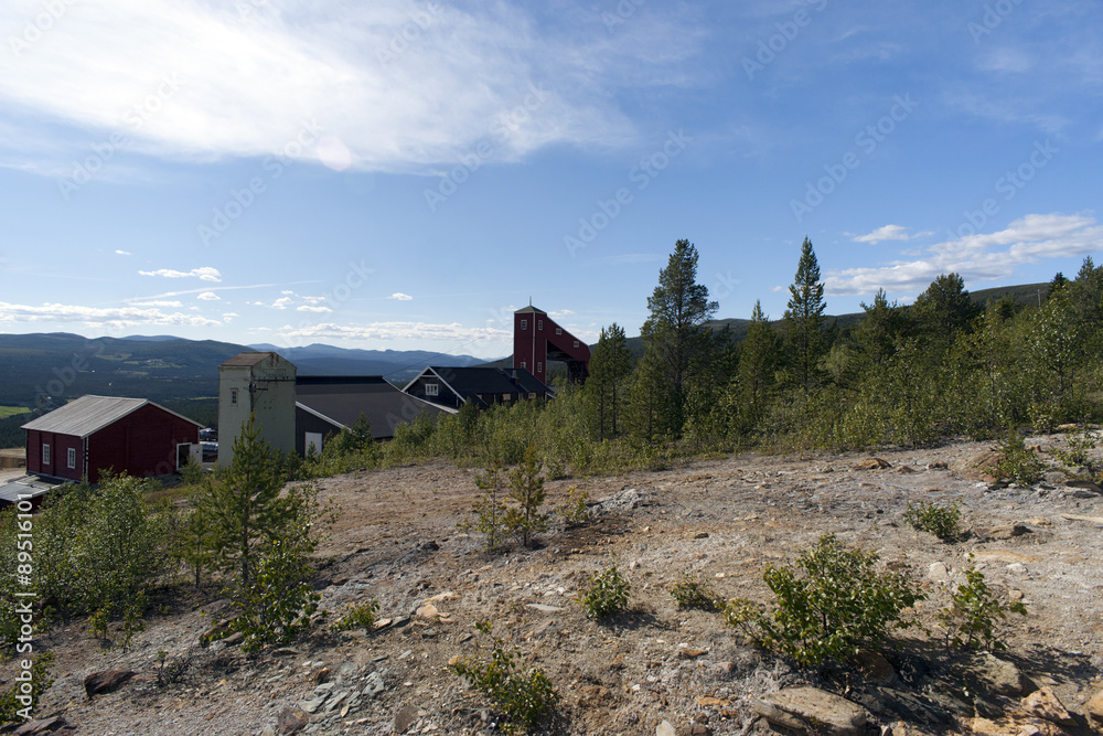 Abandoned copper mine, Foldall, Norway