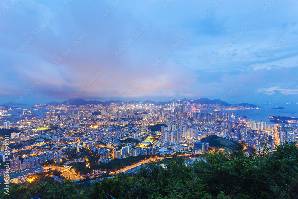 Fototapeta premium Hong Kong at night