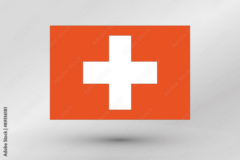 Flag Illustration of the country of Switzerland Flag Illustration of the country of Switzerland