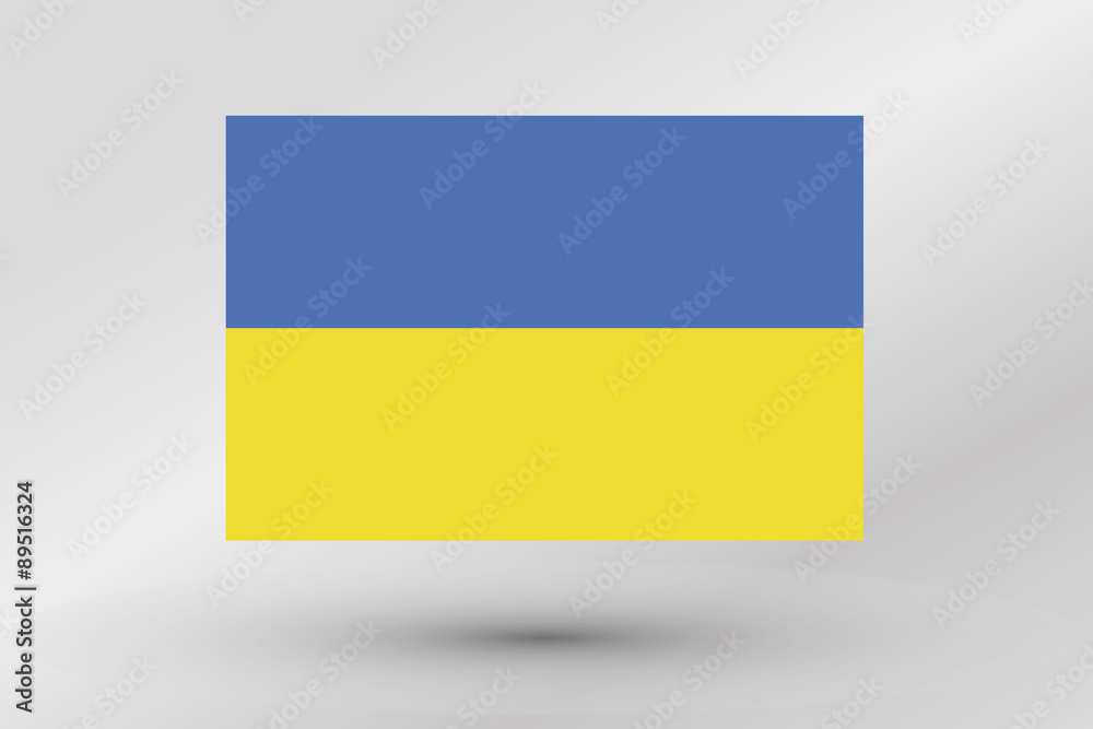 Flag Illustration of the country of Ukraine Flag Illustration of the country of Ukraine
