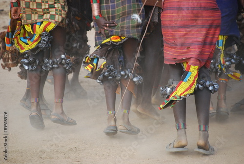 Ethiopia Hamer tribe womens dance