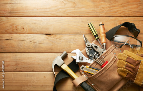 tools in tool belt photo