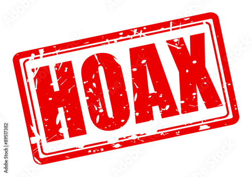 HOAX red stamp text