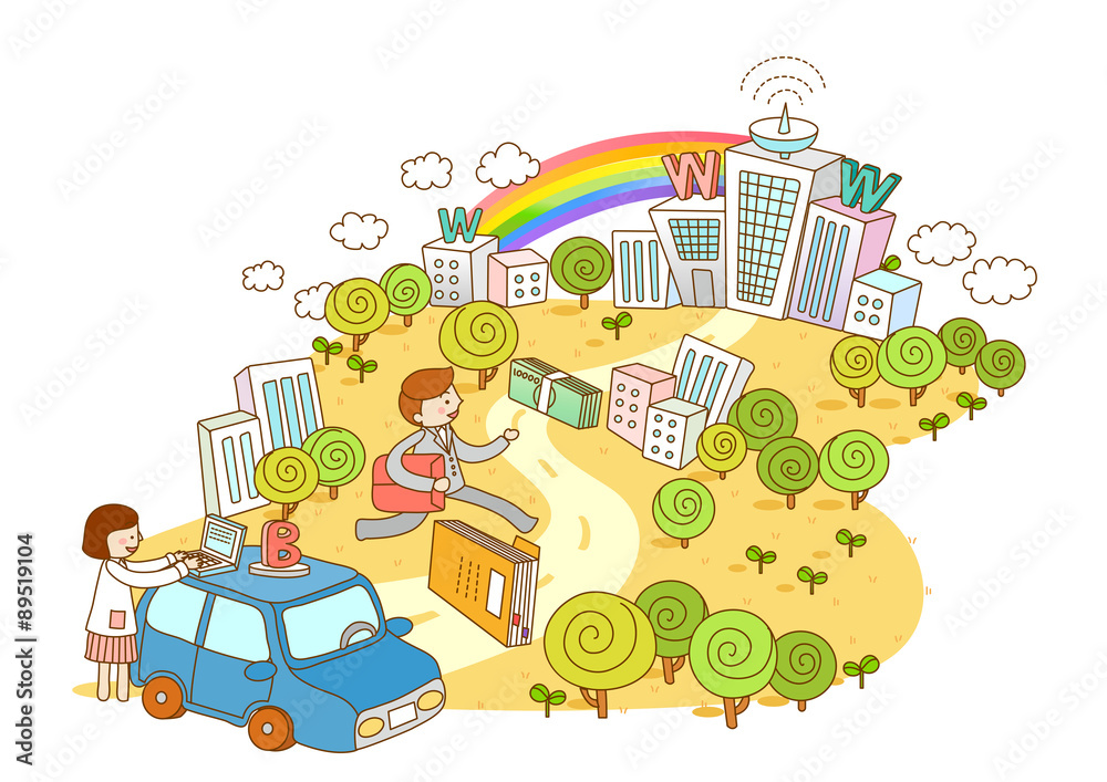 Illustration of business Illustration of business
