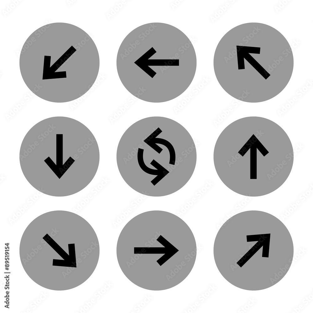 Arrow icons. Vector. Buttons Arrow icons. Vector. Buttons