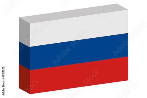 Free Download 3D Isometric Flag Illustration of the country of  Russia - GFXLoad