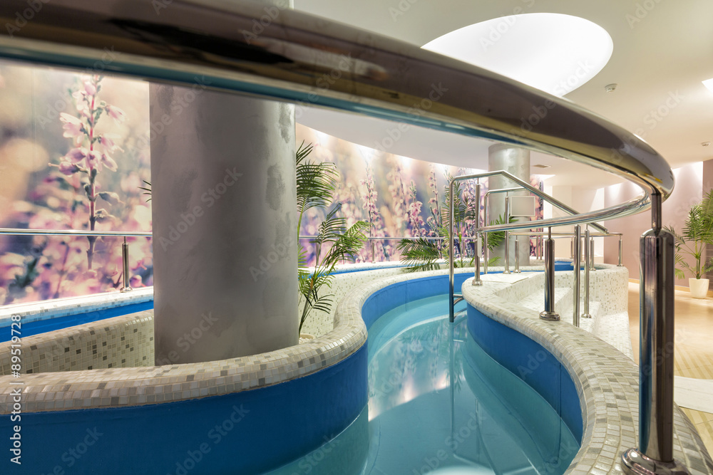 Fototapeta premium Interior of a luxury wellness center 