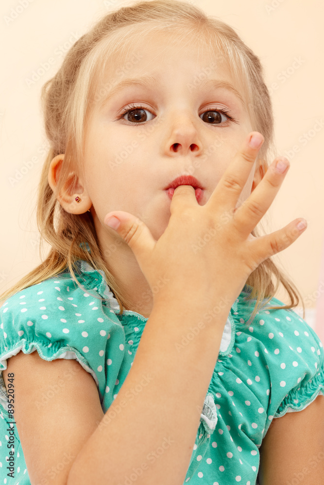 Cheerful little girl