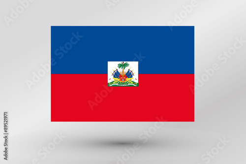 Flag Illustration of the country of Haiti