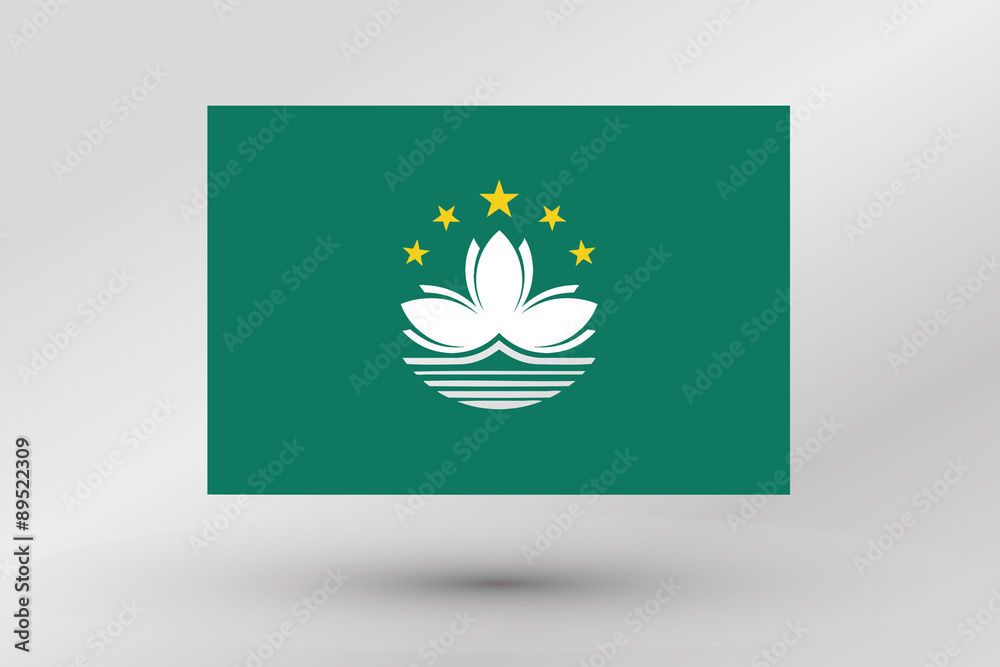 Flag Illustration of the country of Macau Flag Illustration of the country of Macau