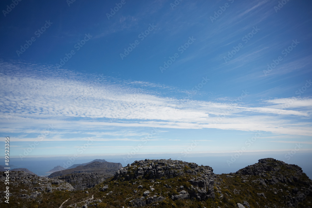 beautiful mountain landscape in South Africa from a height