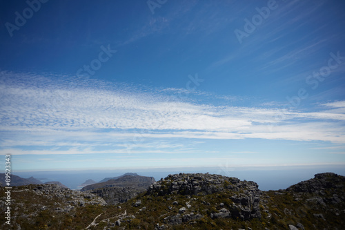 beautiful mountain landscape in South Africa from a height