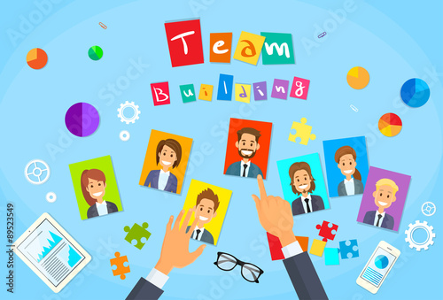 Team Building Concept Hands Photos Business Person Profile