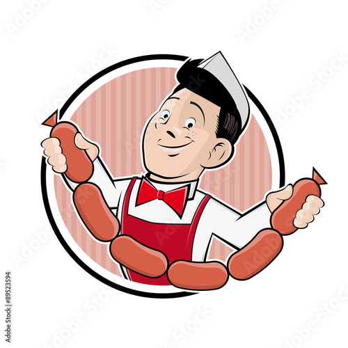 metzger wurst metzgerei logo icon