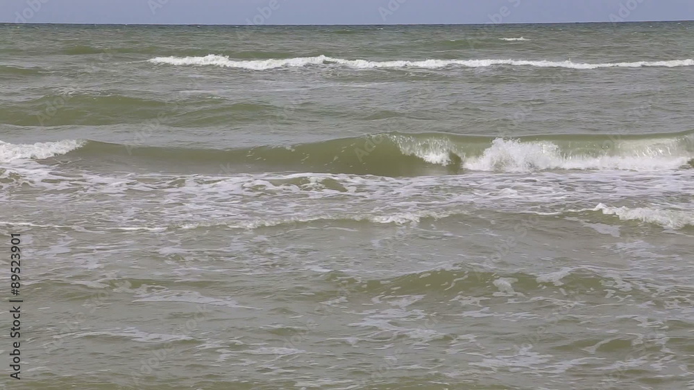 Baltic Sea waves Ventspils Latvia video Baltic Sea waves Ventspils Latvia video