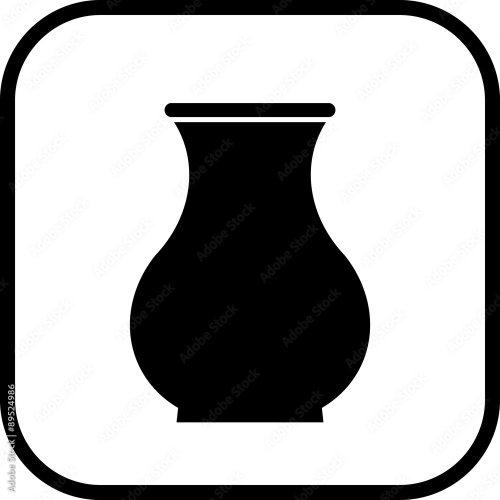 Vector ceramic pot illustration isolated on white Vector ceramic pot illustration isolated on white