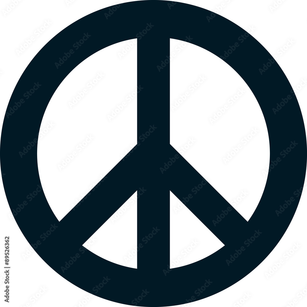 Vector peace symbol isolated on white background Vector peace symbol isolated on white background