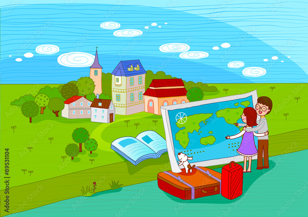 Illustration of travel Illustration of travel