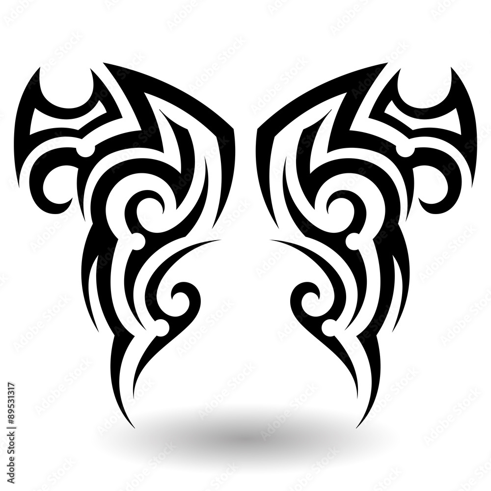 Obraz premium Hand Drawn Tribal Tattoo